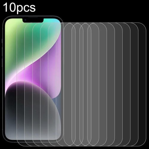 Película de Vidrio Templado iPhone 15/15 Pro 0.26mm 9H 2.5D Aluminio Alto (10PCs) - MOVILSTORE