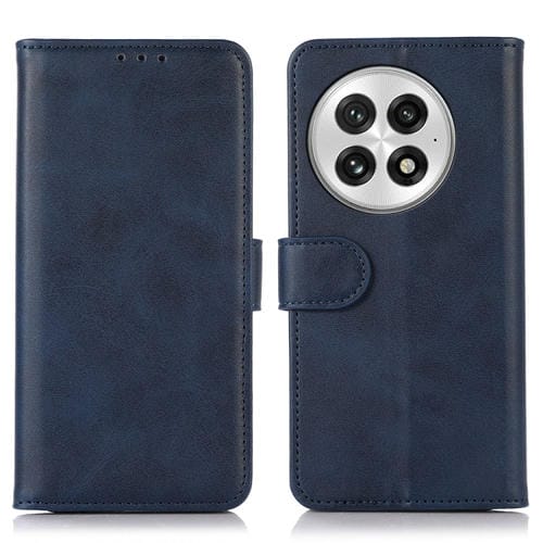 Funda de Piel con Textura de Vaca para OnePlus Nord 13 (Azul)