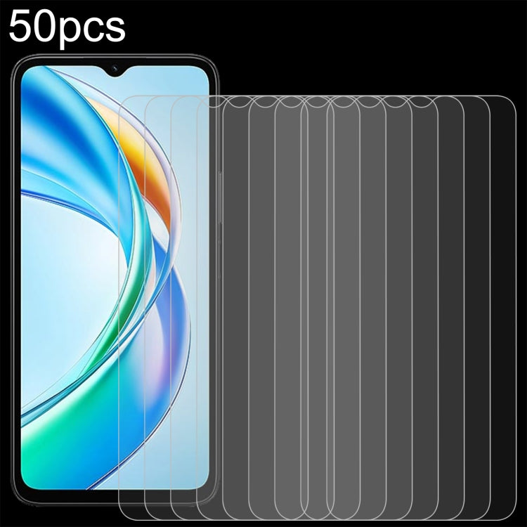 Película de Vidrio Templado 9H 2.5D 0,26mm para Honor X5B y X5B Plus (50 Piezas)