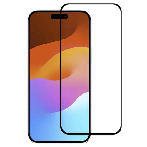 Pantalla de Pegamento Completo Película de Vidrio Templado para iPhone 15 - MOVILSTORE