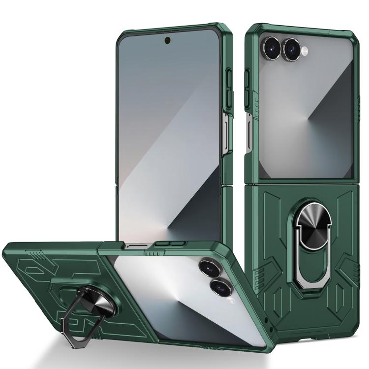 Funda mate antigolpes con protecciĂłn UV para Samsung Galaxy Z Flip7 5G (verde oscuro)