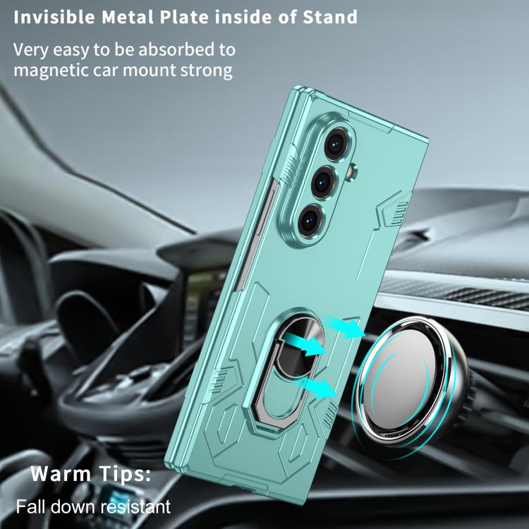 Funda mate antigolpes con protección UV para Samsung Galaxy Z Fold7 5G (azul cielo)