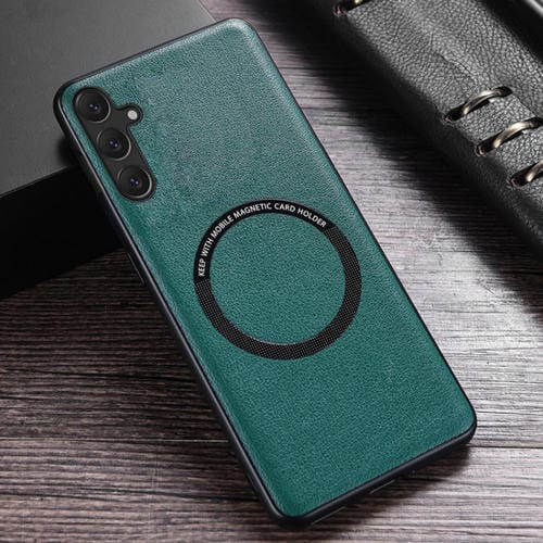 Funda Magnética para Samsung Galaxy A35 Magsafe Teléfono Pu (Verde)