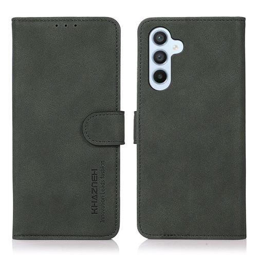 Funda para Samsung Galaxy A35 5G Khazneh Cuero Textura Mate (Verde)