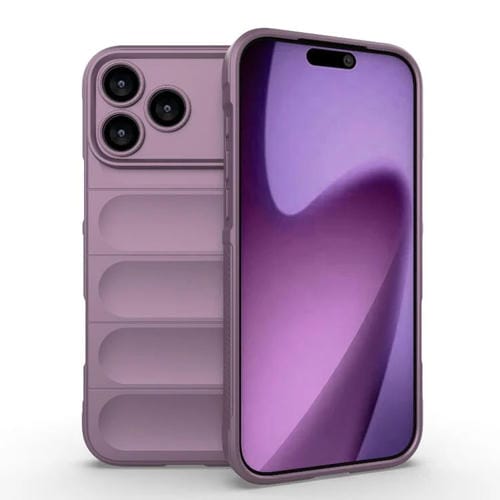 Funda de TPU + franela Magic Shield para iPhone 17 Pro Max (morada)