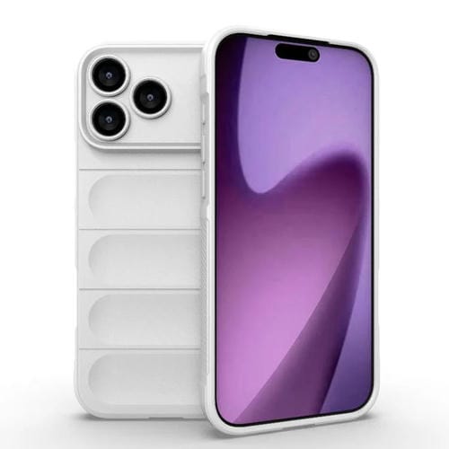 Funda de TPU + franela Magic Shield para iPhone 17 Pro Max (blanca)