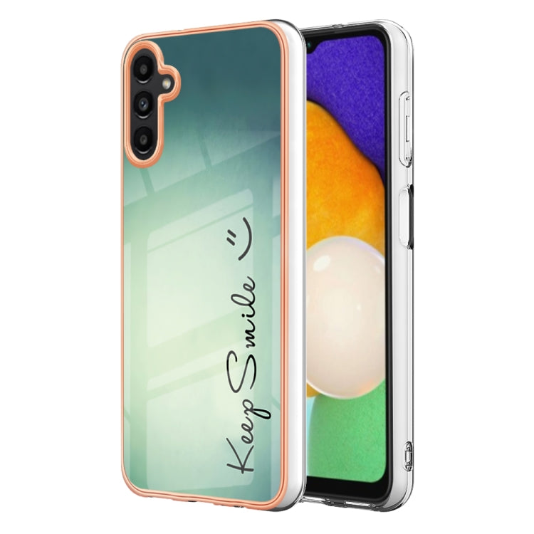 Caja de Teléfono Samsung Galaxy A34 5G Imd Doble Cara Mármol Galvanizado (Sonrisa)