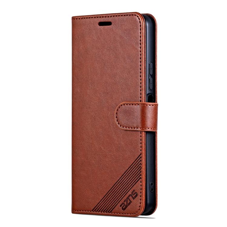 Funda de Piel de Oveja con Tapa para Huawei Mate 70 Pro y 70 Pro+ (Marrón)