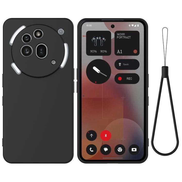 Funda de Silicona Líquida para Teléfono 3A Pro a Prueba de Golpes (Negro)