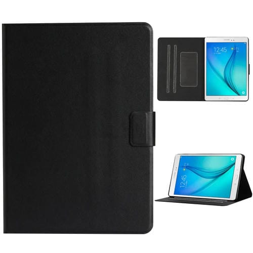 Funda para Tablet Samsung Galaxy Tab A 8.0 T350 T355C Cuero Tapa Horizontal Ranuras Tarjetas Soporte Suspensión (Negro)