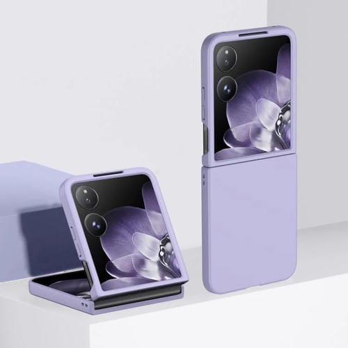 Funda de PC con tacto suave para Xiaomi Mix Flip 2 (morado Sakura)