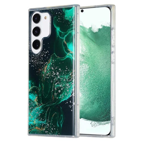 Estuche para Teléfono Samsung Galaxy S22 + 5G Imd Mármol Doble Cara (Verde Oscuro)