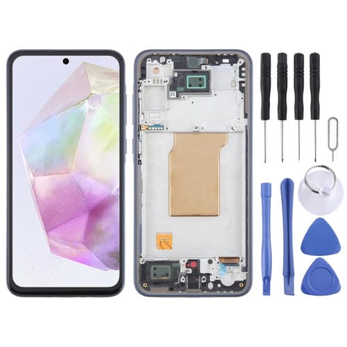 LCD-Bildschirm TFT Samsung Galaxy A35 SM-A356B mit Rahmen (Ohne FingerabdrĂŒcke)