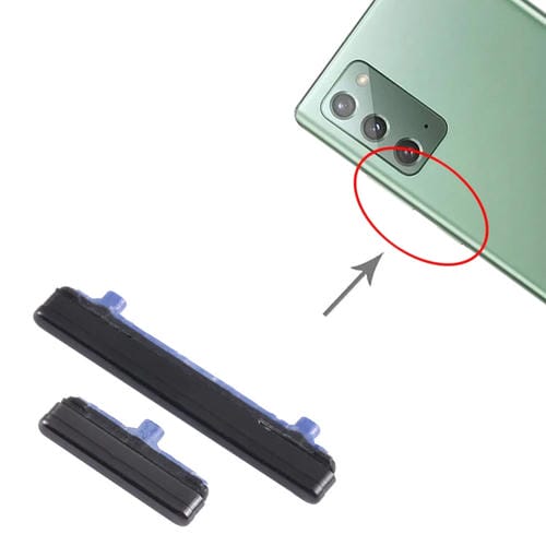 Bouton d'alimentation et de volume (noir) Samsung Galaxy Note 20 SM-N980 - de (10 pièces)