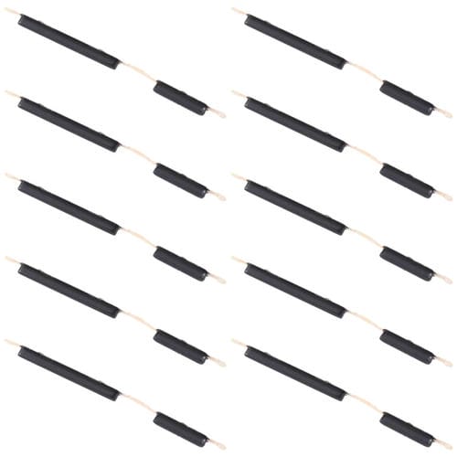 Kit Pulsanti Accensione e Volume Samsung Galaxy M11 SM-M115 (Nero) (10 Pezzi)