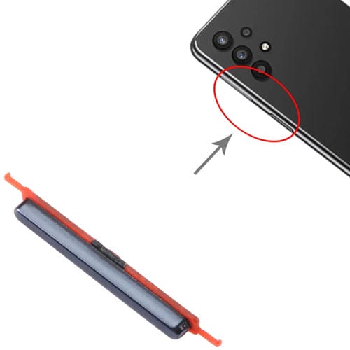 Bouton d'alimentation/Volume Samsung Galaxy A32 5G SM-A326 (Noir) (10 pièces)