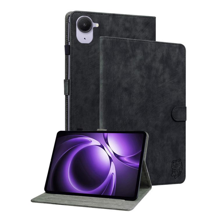 Funda de cuero con tapa y diseño de tigre para Xiaomi Redmi K Pad de 8,8 pulgadas (negro)