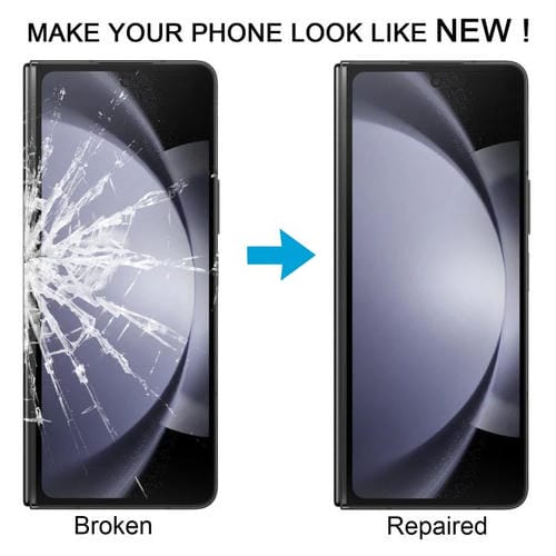 Äußere Glaslinse Sekundärbildschirm LCD Samsung Galaxy Z Fold5 SM-F946B mit OCA-Klebstoff