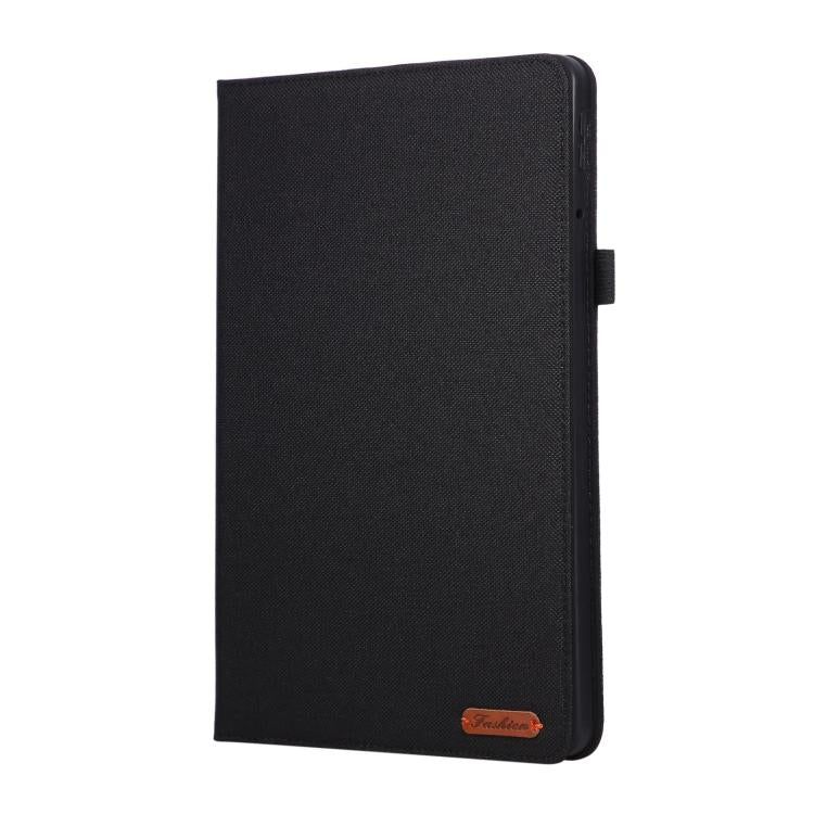 Funda de cuero con tapa horizontal y textura de tela para Xiaomi Redmi Pad 2 (negro)