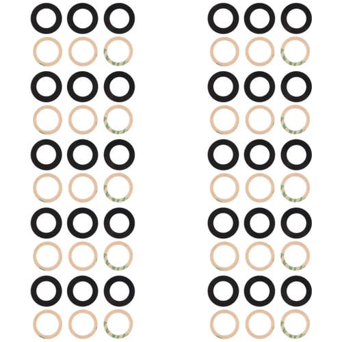 Lentes de Câmara Traseira Samsung Galaxy S22 5G SM-S901B - Pack (10 Peças)