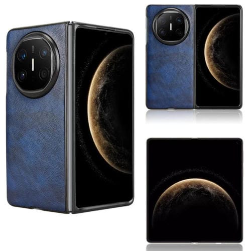 Funda Trasera Huawei Mate X6 con Textura de Lichi (Azul)