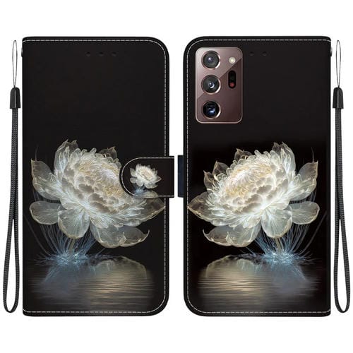 Funda para Teléfono Samsung Galaxy Note20 Ultra Crystal Texture Cuero con Dibujo Coloreado (Crystal Peony)