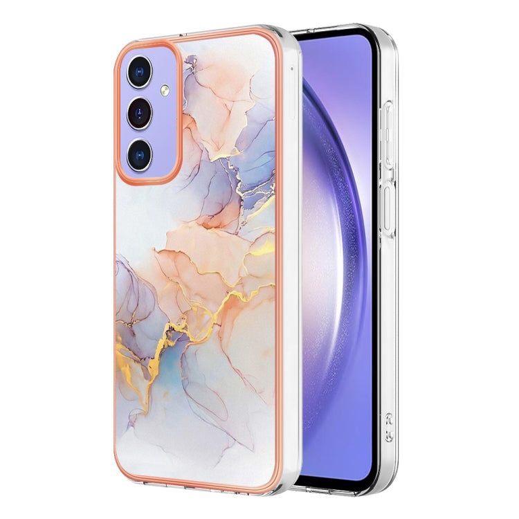 Caja de Teléfono Samsung Galaxy A15 5G Imd TPU con Galvanoplastia (Mármol Blanco)