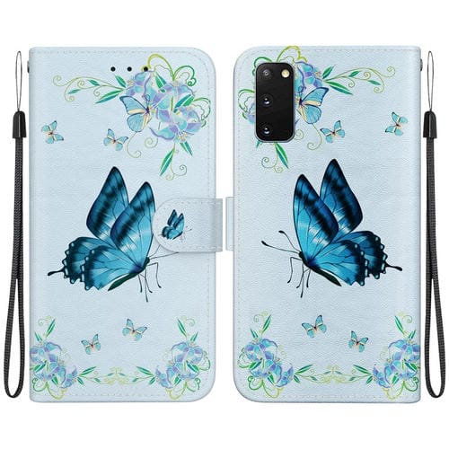 Funda para Samsung Galaxy S20 Cuero Dibujo Coloreado Textura Cristal (Pensamientos Azules)