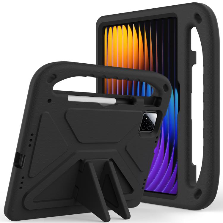 Funda para Tableta a Prueba de Golpes con Mango de Eva y Soporte para Xiaomi Pad 7/7 Pro (Negra)
