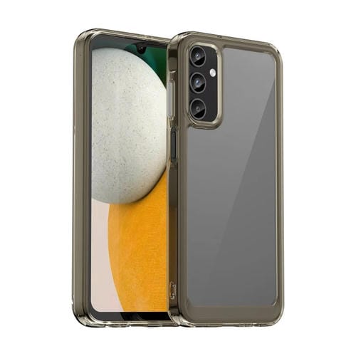 Funda para Teléfono Samsung Galaxy A05S TPU Híbrida Acrílica Serie Colorida (Gris Transparente)