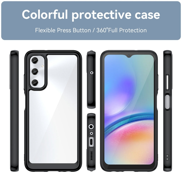 Caja de Teléfono Samsung Galaxy M14 4G Híbrida Acrílica TPU Serie Colorida (Negro)