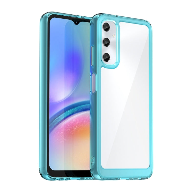 Caja de Teléfono Samsung Galaxy M14 4G Híbrida Acrílica TPU Serie Colorida (Azul Transparente)