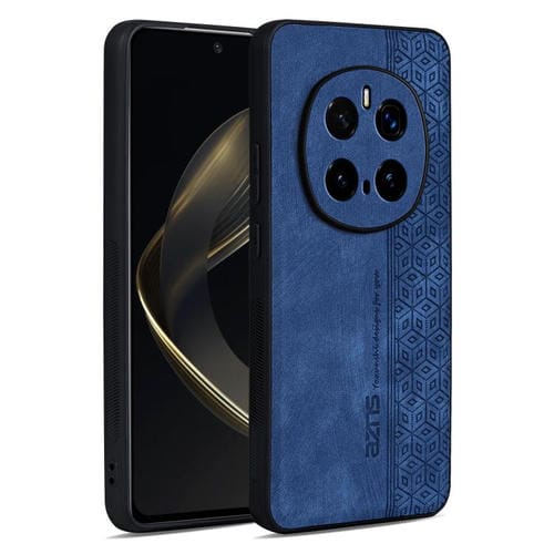 Funda para Teléfono Azns con Efecto Piel en Relieve 3D para Honor Magic7 Pro (Azul Zafiro)
