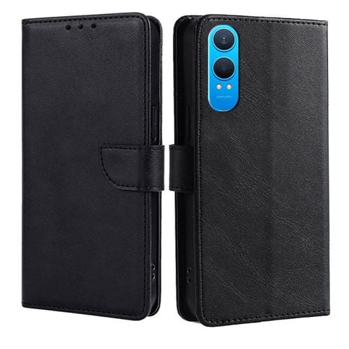 Funda de Cuero con Tapa y Hebilla para OnePlus Nord Ce 4 Lite 5G (Negro)