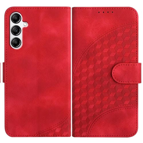 Funda para Samsung Galaxy A14 5G Yx0060 Cuero Relieve Cabeza de Elefante con CordĂłn (Rojo)