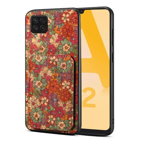 Funda para Teléfono Samsung Galaxy A22 con Ranura para Tarjeta Dual (Rojo)