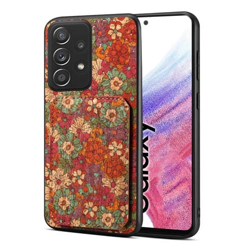 Funda para Teléfono Samsung Galaxy A53 5G con Ranura para Tarjeta Dual (Rojo Verano)