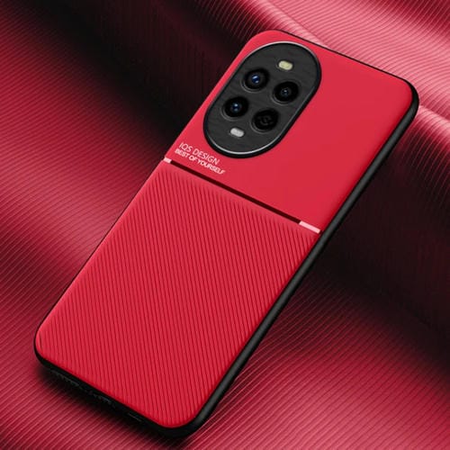Funda híbrida TPU y Policarbonato Huawei Nova 13 Pro diseño magnético y tira inclinable (Rojo)