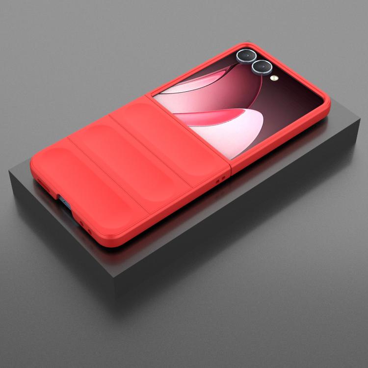 Funda plegable de PC a prueba de golpes con protección mágica para Samsung Galaxy Z Flip7 5G (roja)