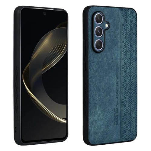Funda para Teléfono Samsung Galaxy A55 5G Azns Sensación de Piel En Relieve 3D (Verde Oscuro)