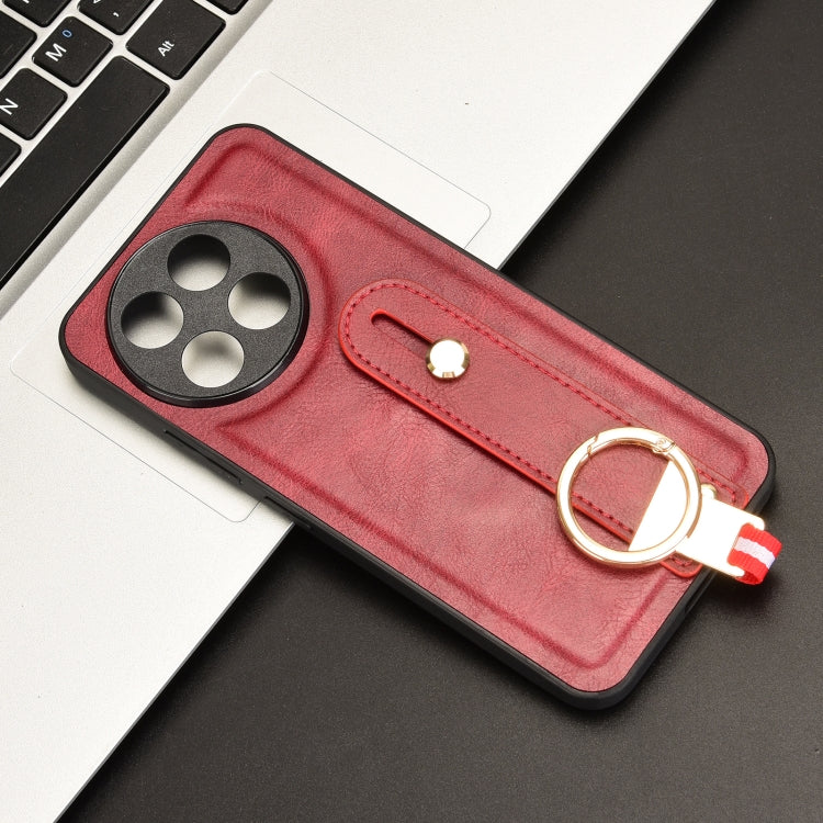 Funda de Cuero con Correa para El Cuello para Tecno Spark 30 Pro 4G (Rojo)