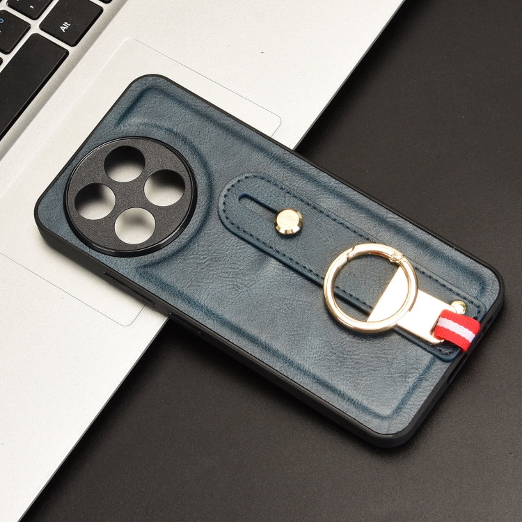 Funda de Cuero con Correa para El Cuello para Tecno Spark 30 Pro 4G (Azul)