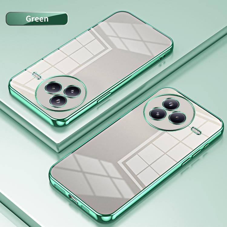 Funda transparente con orificios finos para Xiaomi Civi 5 Pro (verde)