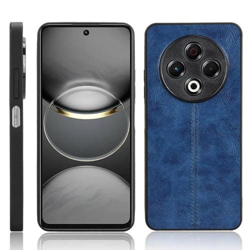 Funda para Teléfono Tecno Spark 30 4G con Diseño de Vaca y Costura (Azul)