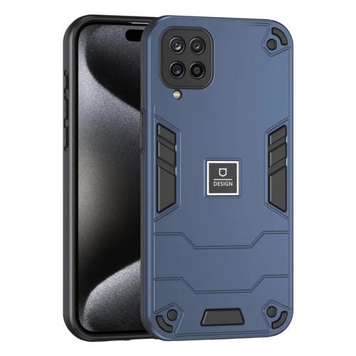 Funda para Teléfono Samsung Galaxy A12 2 En 1 a Prueba de Golpes (Azul)
