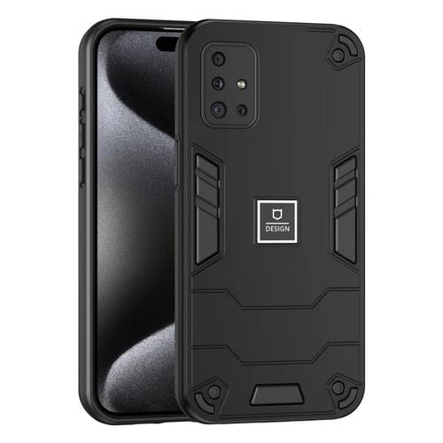 Funda para Teléfono Samsung Galaxy A51 4G 2 En 1 a Prueba de Golpes (Negro)