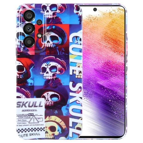 Funda para Teléfono Samsung Galaxy A73 5G PC con Orificio Preciso y Patrón Pintado (Calavera Linda)
