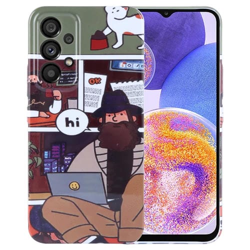 Funda para Teléfono Samsung Galaxy A23 Orificio Preciso PC Patrón Pintado (Tío de Vacaciones)