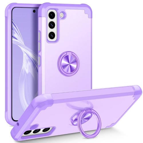 Funda para Samsung Galaxy S22 + 5G L2 Magnética con Soporte de Anillo Giratorio (Púrpura Claro)