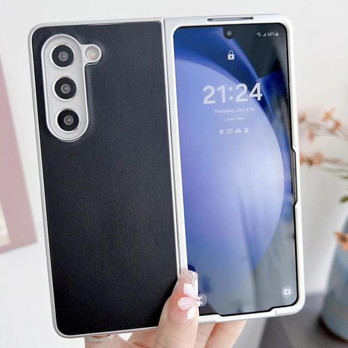 Funda para Teléfono Samsung Galaxy Z Fold3 5G Charol Metal (Negro)